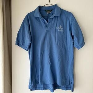 Men's Blue and White Polo shirt NEW Columbia University Ivy League size M golf